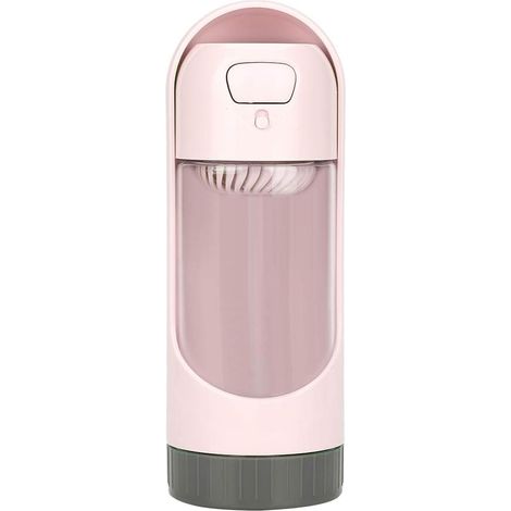 MINKUROW Bottiglia D'acqua Portatile Per Cani Dispenser Di Acqua Potabile Per Gatti A Prova Di Perdite Per L'allenamento Delle Passeggiate All'aperto Da Viaggio(Rosa) (1/5)