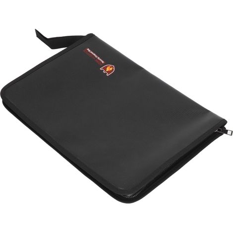 Chemise ignifugée grande capacité, 13 compartiments, pages intérieures transparentes en plastique, porte-documents étanche pour bureau et école (1/5)