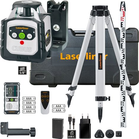 Laserliner laser a rotazione verde Cubus G 210 S set incl. accessori