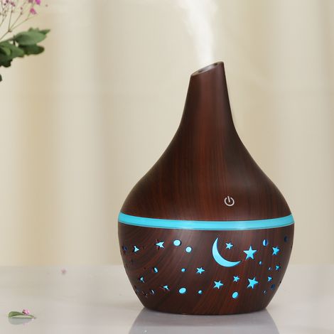 300-ml-Aroma-Diffusor – 7 LEDs, Luftbefeuchter + Luftreiniger, für Zuhause/Büro, leiser Betrieb, Wellness-Geschenk zum Muttertag (1/4)
