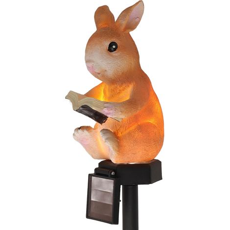 Lumières solaires à LED, pour décoration de pelouse de cour extérieure de passage de patio extérieur - Lapin (1/6)