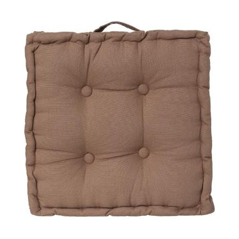 Coussin de sol 40 x 40 x 8 cm Atmosphéra - Taupe