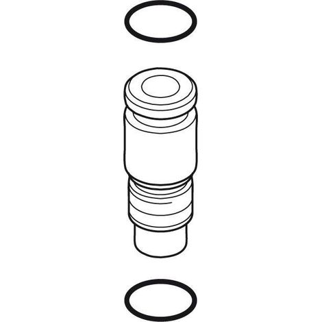 IS Nippel M8x1 komplett, mit O-Ringen