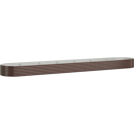 Maison Exclusive - Hochbeet Verzinkter Stahl 544x100x36 cm Braun