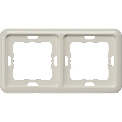 Siemens DELTA perfil titanio blanco Marco 2 veces, 151x80 mm, 5TG1812