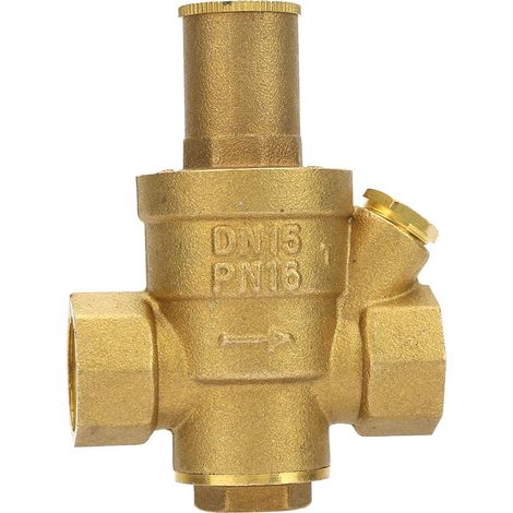 1pc Brass Adjustable Water Pressure Reducing Regulator Valve Thread DN15 1/2"