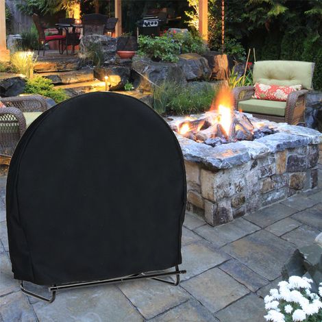 210D Schutzhülle für Holzschuppen – Schwarz, 102 x 61 x 104 cm (40 x 24 x 41 Zoll), Kordelzugverschluss am Boden, Verpackungsgröße 20 x 30 x 5 cm (1/5)
