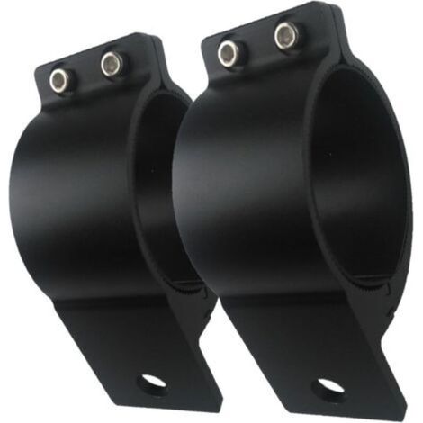 1 paire de colliers de serrage de tube de support de montage en aluminium de 3 pouces pour pare-buffle, galerie de toit, cage de sécurité (1/5)