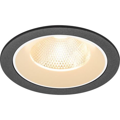 Encastré downlight NUMINOS® L intérieur 2700 K 20° IP20 rond noir / blanc - SLV - 1009758
