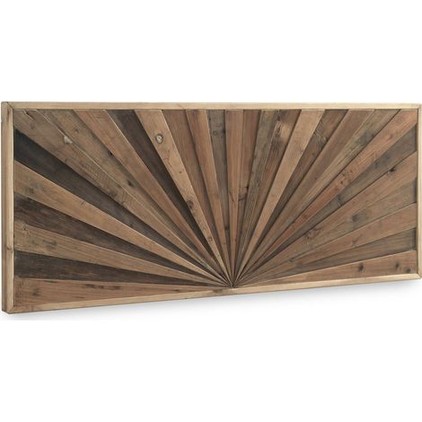 Tête de lit bois naturel effet vieilli style rustique - bois naturel effet vieilli (1/5)