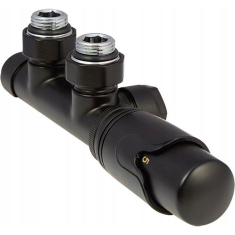 Perfexim Thermostatisches Armaturen-Set Schwarz Matt
