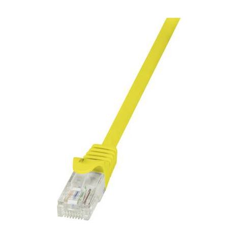 Câble réseau RJ45 CAT 6 U / UTP LogiLink - 2 connecteurs RJ45 - 2 m - Jaune - CP2057U V968531 (1/2)
