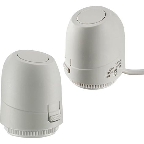 Lot de 2 actionneurs thermiques électriques normalement fermés 240 V pour radiateur thermostatique (1/5)