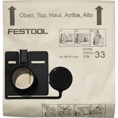[GEBRAUCHT] B-Ware Festool 452971 Filtersack 5 St. (1/2)