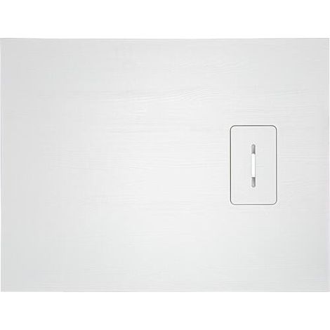 Receveur de douche Lendou 1000 x 35 x 800 mm avec structure en bois fonte minérale blanc mat, écoul. 90 mm (1/5)