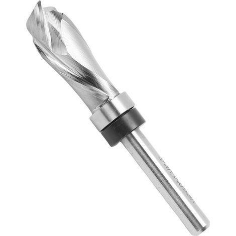 Punta per fresatrice extra lunga - gambo da 1/4" - diametro di taglio da 1/2" - profilo a spirale - per CNC, legno (1/5)