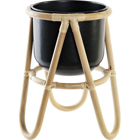 DKD Home Decor Macetero noir 26x26x40 cm élégant (1/3)