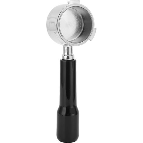 Porte-filtre à espresso sans fond, 54 mm, en acier inoxydable, avec panier-filtre pour une extraction visuelle et une utilisation par les baristas.-AquaForge (1/5)