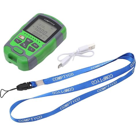 Optisches Faser-Leistungsmessgerät, Glasfaserkabeltester -70 bis +10 dBm, Digitalanzeige, wiederaufladbar, 50 mW