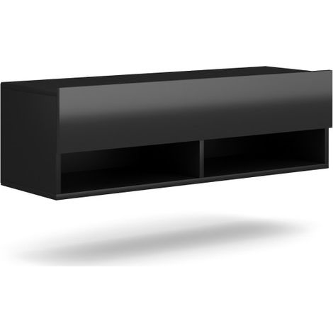 Meuble TV à suspendre DERBY 100 100x31x30 cm-Noir-Noir-100 --http://maisondelatendance.com/img/co/11.jpg- (1/5)