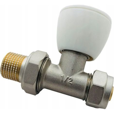 VALVOLA RADIATORE PEX DIRITTA 16X1/2 ALIMENTAZIONE