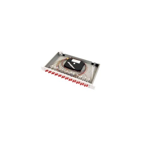 Telegärtner Spleißbox bestückt 6xSCD 50/125 OM3 1HE TNSB-Be-6SCD-50-OM3
