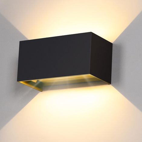 Lampada Parete Esterna LED 20W Sensore Movimento Orientabile Nera (1/5)