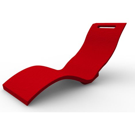 Lettino Chaise Longue da Esterno Giardino Seduta a Terra Arkema Serendipity Ruby (1/5)