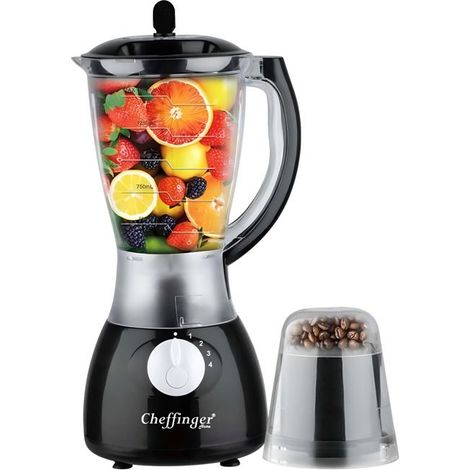 Blender - CHEFFINGER - Cheffinger - 1,5L - 1000W - 4 Vitesses - 6 Lames Inoxydables