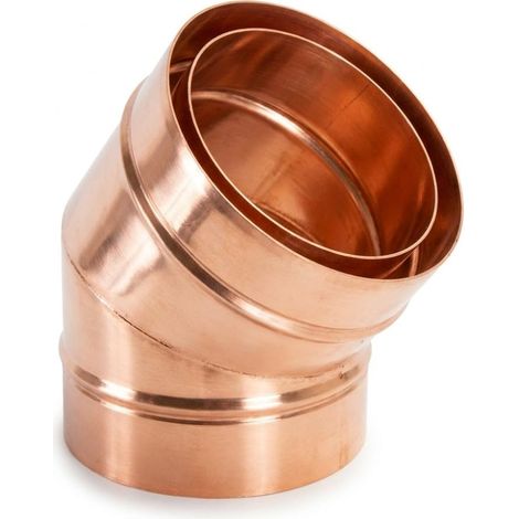 MAKA Curva 30° Canna Fumaria Doppia Parete Aria Inox Rame Ø 150 mm (esterno 200) (1/5)