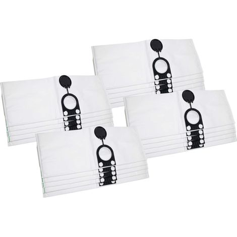 vhbw 20x sacchetto sostituisce Milwaukee 4932373621 per aspirapolvere - microfibra, 61cm x 22cm Bianco (1/5)