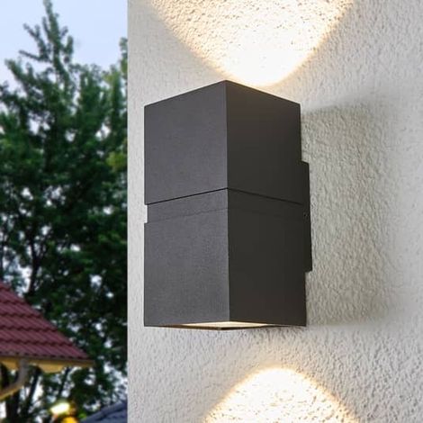 [GEBRAUCHT] B-Ware Lucande Dunkelgraue Led Außen Wandleuchte Außenwandleuchte Wandleuchte Gabriel823 (1/2)