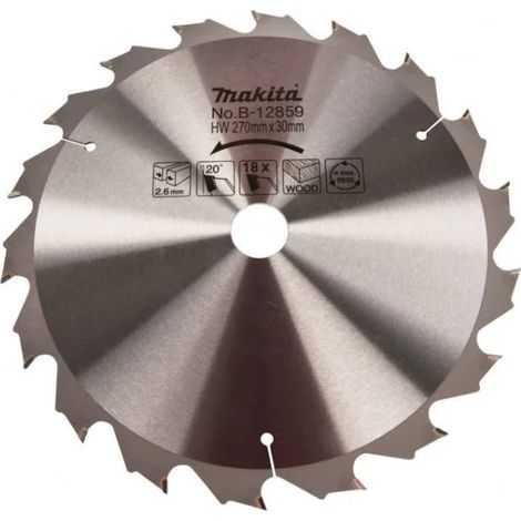 Makita B-12859 Lama TCT per seghe circolari 270x30 mm per legno