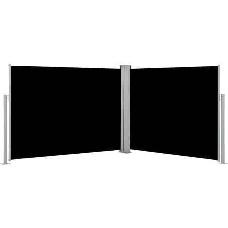 Auvent paravent store brise-vue latéral rétractable de patio jardin terrasse balcon protection visuelle écran 140 x 1000 cm