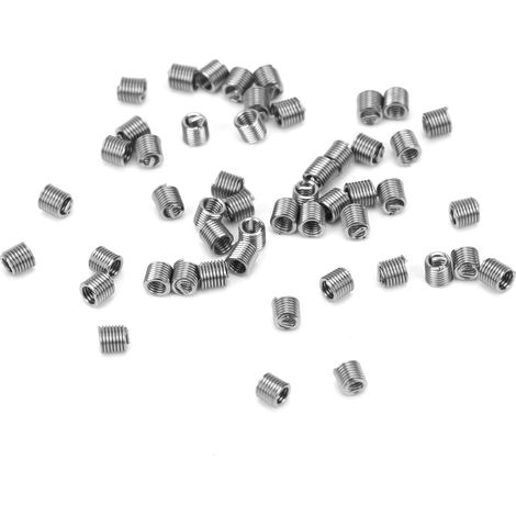 50 inserts filetés M1.6 x 0.35 2.5D, douilles de réparation filetées, écrous réducteurs de protection pour visserie (1/5)
