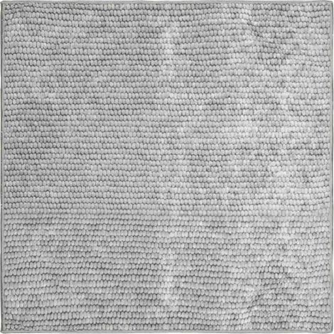 Rug Grey 100 x 100 cm 100% Polyester 3 mm Washable vidaXL (1/5)