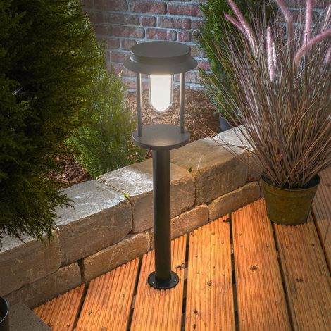 esotec Solar Pollerleuchte Svenja 73cm schwarz EDELSTAHL METALL outdoor 102930 (1/5)