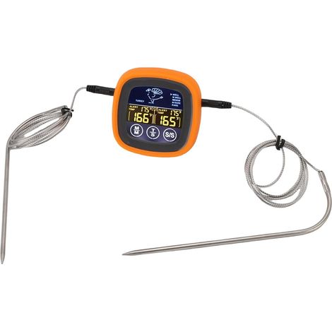 Digital Grill Thermometer, 2 Probes, Touch Screen, for (1/5)