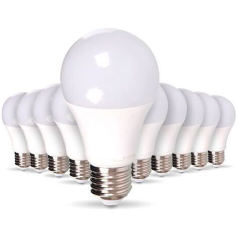Lot de 10 Ampoules LED E27 11W Eq 75W Blanc naturel (1/5)