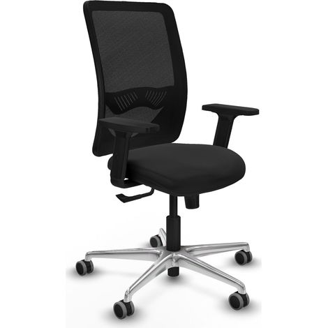 Silla de oficina piqueras y crespo Zulema negro aluminio (1/2)