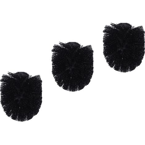 3 Pièces Recharge en Plastique Noir de Toilette de Brosse pour (1/4)