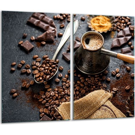 Glasscheidebrett 2x 30x52 Kaffee (1/5)