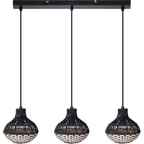 Hängelampe Pendelleuchte Esszimmerleuchte Wohnzimmerlampe 3 Flammig H 150 cm