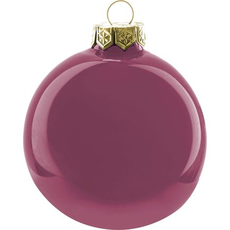 ARPIMEX Box 36 Sfere Natale Vetro D 40 Mm Porpora