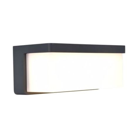 Lampada da parete ibrida per esterni Zelna, colore antracite, 3000K, 9W, IP44. (1/5)