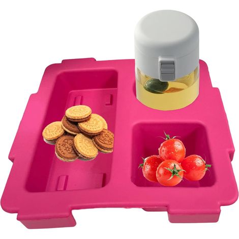 Organisateur De Bac À Sac  Accessoire De Support De Boisson Fourre-tout 24cm  Plateau De Diviseur De Boisson À Collation Pour La Voiture De Plage De Voyage  Insert Compact Pour Les Bottes Pour Gard (1/5)