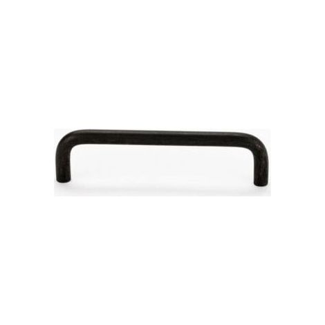 Poignée de meuble design, distance entre les trous 96 mm, pour cuisine, salle de bain, étagère, alliage d'aluminium, noir, 2 pièces (1/4)