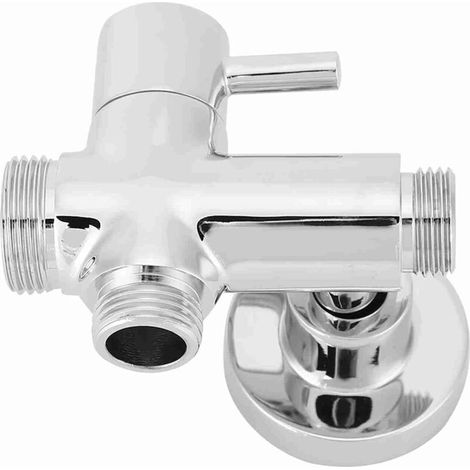 Vanne de dérivation de douche ronde en cuivre, Collecteur mural G1/2" avec raccords de base, Convient pour la salle de bain, la cuisine, la galvanoplastie
