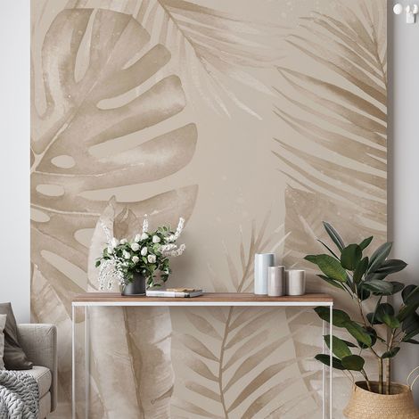 Papier peint panoramique - Plantes tropicales - 130 cm x 163 cm (1/4)