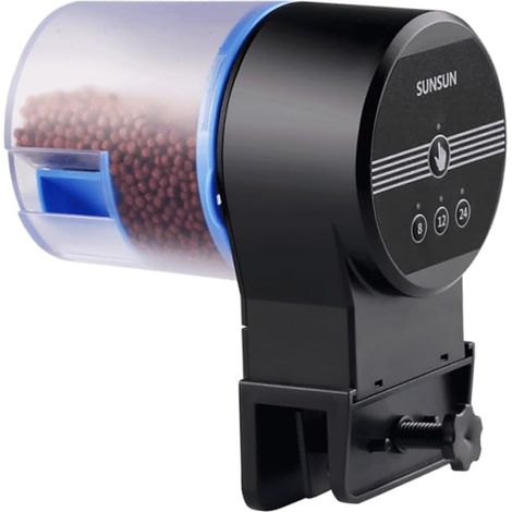 Dispensador de comida para tortugas Dispensador de comida para acuario Alimentador automático para peces Alimentador automático para peces Alimentador para peces Carpa Koi (1/5)